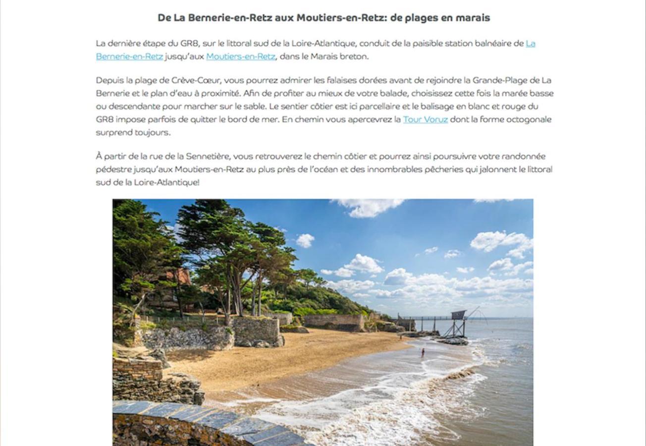Maison Familiale La Baie 10 Ps En Cote De Jade La Bernerie-en-Retz Buitenkant foto